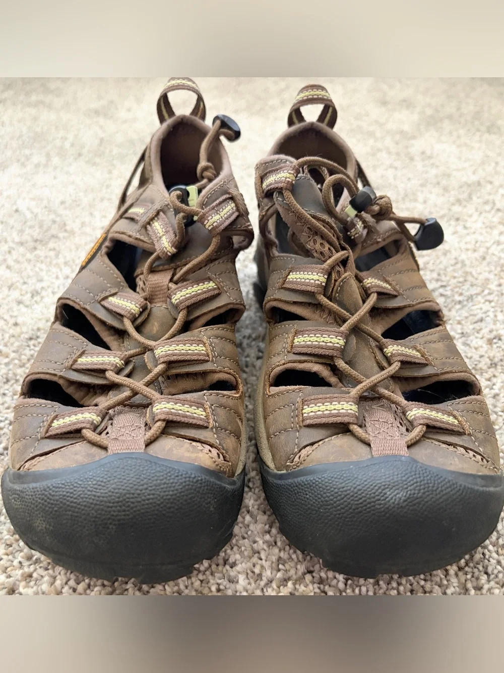 Keen Arroyo ll Sandals Men’s Brown With Lime Green Vented Hiking/Water Sports